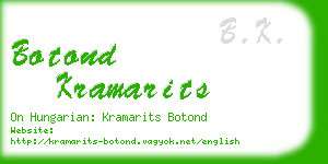 botond kramarits business card